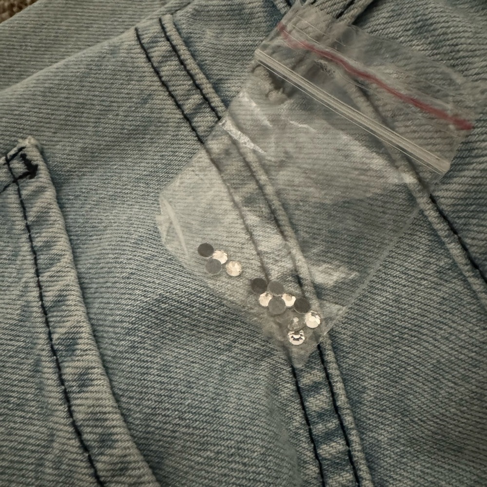 FRAME Atelier Le Jane Crystal Jeans SIZE 27 - Picture 12 of 13